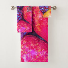 フルーツスティルライフアート バスタオルセット