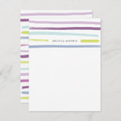 フルーツストライプ文房具 – Grape 招待状 (正面/裏面)