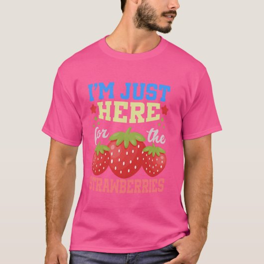 フルーツストロベリーイチゴビーガン1 Tシャツ (正面)