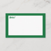 フルーツストロベリーレッドかわいいサンキューカード 名刺 (裏面)