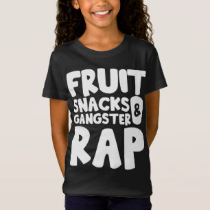 フルーツスナックとギャングラップの Tシャツ