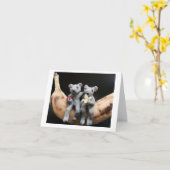 フルーツスナック – ネズミカード カード (黄色い花)