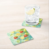フルーツスプラッシュ スクエアペーパーコースター (インサイチュ)