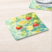 フルーツスプラッシュ スクエアペーパーコースター (アングル)