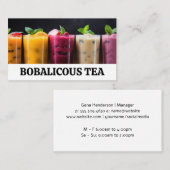 フルーツスムージーの盛り合わせ 名刺 (正面/裏面)