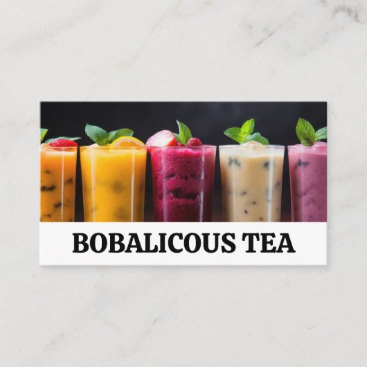 フルーツスムージーの盛り合わせ 名刺 (正面)