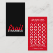 フルーツスムージーパンチカード ロイヤリティカード (正面/裏面)