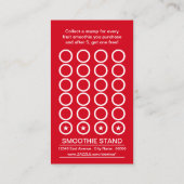 フルーツスムージーパンチカード ロイヤリティカード (裏面)