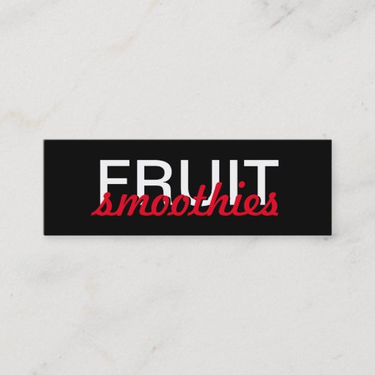 フルーツスムージーパンチカード ロイヤリティカード (正面)