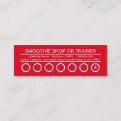 フルーツスムージーパンチカード ロイヤリティカード (裏面)