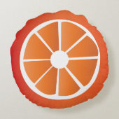 フルーツスライスのオレンジ ラウンドクッション (裏面)