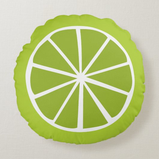 フルーツスライスデザイン ラウンドクッション (正面)