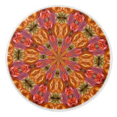 フルーツスワールキャビネットノブ セラミックノブ (正面)