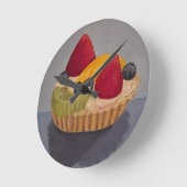 フルーツタルト時計 ラウンド壁時計 (傾斜)