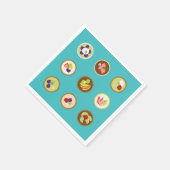 フルーツタルト スタンダードカクテルナプキン (角)