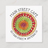 フルーツタートパイフランスのペストリーシェフベーカリーペストリー スクエア名刺 (正面)