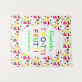 フルーツツッティフリュッティ2回目の誕生日 タペストリー (正面(横))