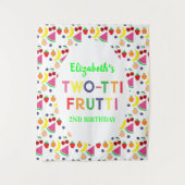 フルーツツッティフリュッティ2回目の誕生日 タペストリー (正面)