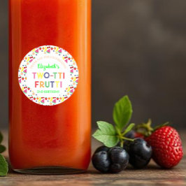 フルーツツッティフリュッティ2回目の誕生日 ラウンドシール