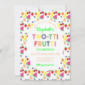 フルーツツッティフリュッティ2回目の誕生日 招待状 (正面)