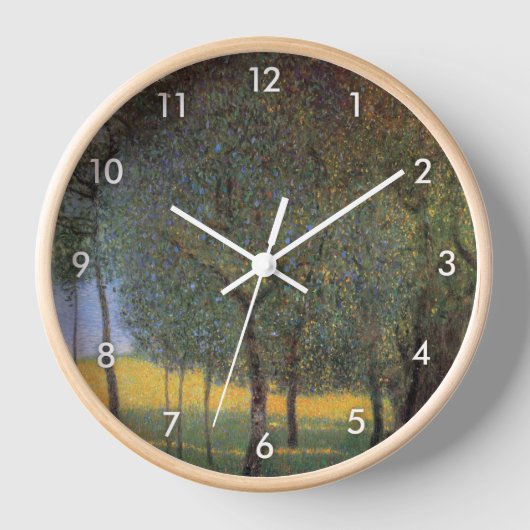 フルーツツリーグスタフクリムト 壁時計 (正面)