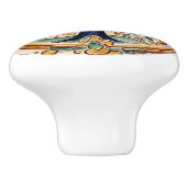 フルーツツリー地中海のルイタリアンラルフォークアート セラミックノブ (側面)