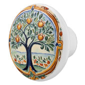 フルーツツリー地中海のルイタリアンラルフォークアート セラミックノブ (右)