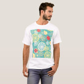 フルーツテクスチャ鮮やか、背景。 Tシャツ (正面フル)