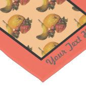 フルーツテーブルランナー – オプションの個人設定 ショートテーブルランナー (コーナー)