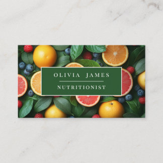 フルーツテーマカード農家シェフ栄養士 名刺