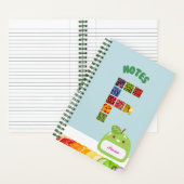 フルーツテーマパーソナライズされた-イニシャルF ノートブック (内側)