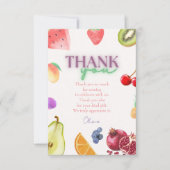 フルーツテーマ2歳 サンキューカード (正面)