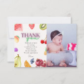 フルーツテーマ2歳 サンキューカード (正面)