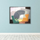 フルーツディッシュとキャラフェ， 1927 キャンバスプリント (インサイチュ (ウッドフロア))