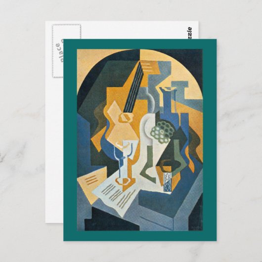 フルーツディッシュとマンドリンを使った静かな生活 ポストカード (正面/裏面)