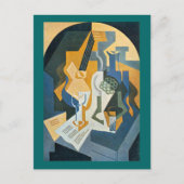 フルーツディッシュとマンドリンを使った静かな生活 ポストカード (正面)