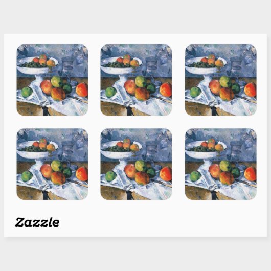 フルーツディッシュを使った静物体験 スクエアシール (シート)