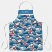 フルーツデマーパーソナライズされた エプロン (正面)