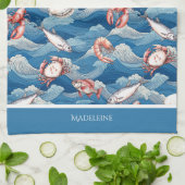 フルーツデマーパーソナライズされた キッチンタオル (折り畳み)