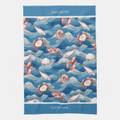 フルーツデマーパーソナライズされた キッチンタオル (縦)