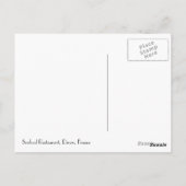 フルーツデメール海鮮レストランフランス ポストカード (裏面)