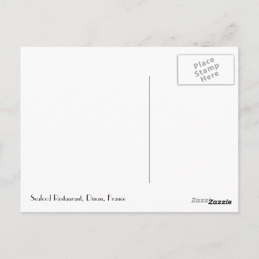 フルーツデメール海鮮レストランフランス ポストカード (裏面)