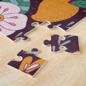 フルーツドードル、手描き夏の装飾。 ジグソーパズル (側面)