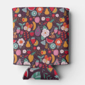 フルーツドードル、手描き夏の装飾。 缶クーラー (裏面)