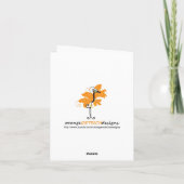 フルーツノートカード – オレンジ カード (裏面)