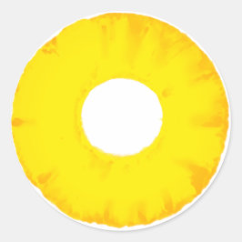 フルーツノートラウンドステッカー – Pineapple ラウンドシール