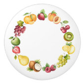 フルーツハートキッチンドロワーノブ – SRF セラミックノブ (正面)