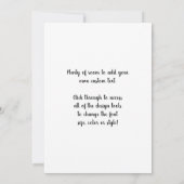 フルーツバイアルフォンスミュシャ、ヴィンテージアールヌーボー 招待状 (裏面)