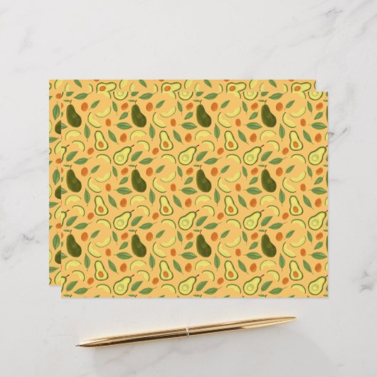 フルーツバスケットパターンコレクション – アボカド (正面/裏面インサイチュ)