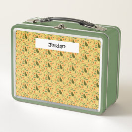 フルーツバスケットパターンコレクション – アボカド メタルランチボックス